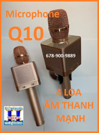 +  Microphone Hát Youtube Q 10 (Âm thanh mạnh 4 loa)